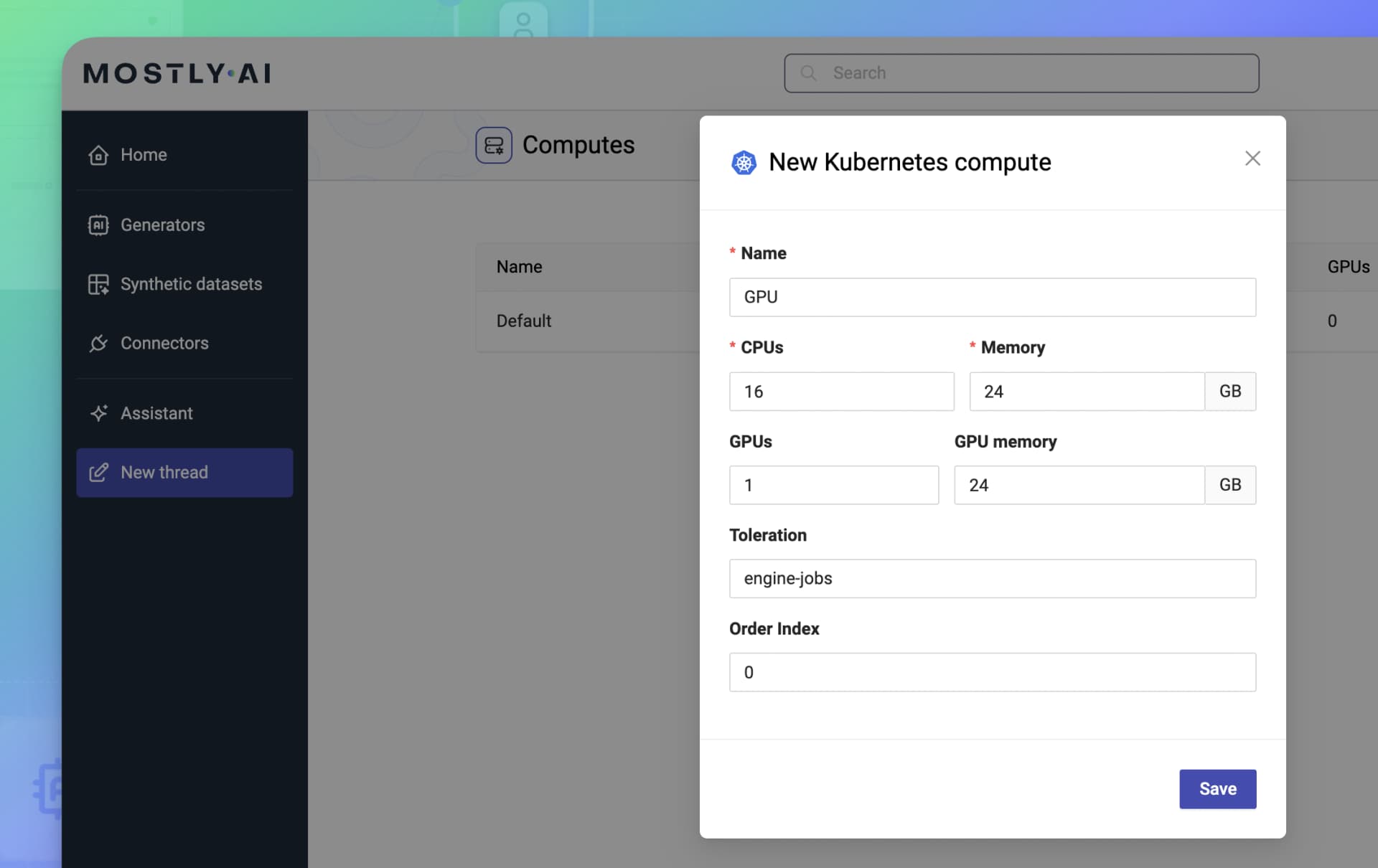 MOSTLY AI - New Kubernetes compute