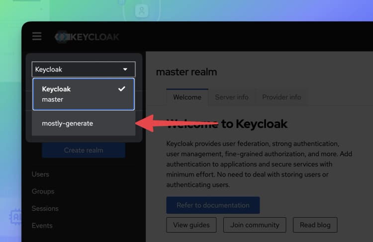 Configure PingOne as IdP - Select mostly-generate realm