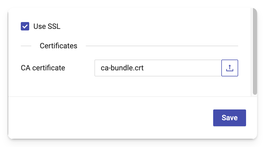 Configure AWS S3 bucket connector - Use SSL for encrypted connection