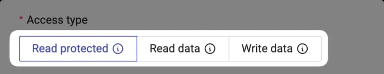 Connector - Select Connector access type