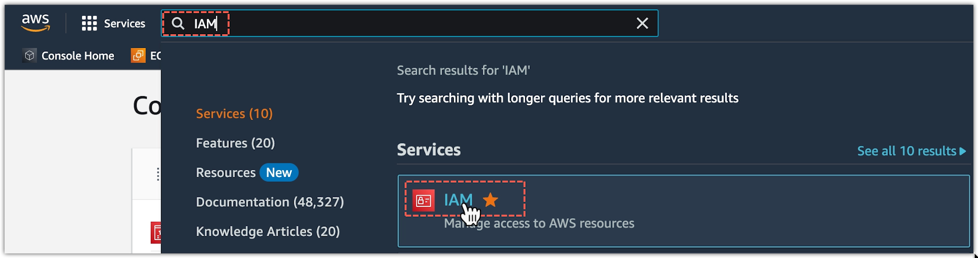 AWS Services - Open IAM
