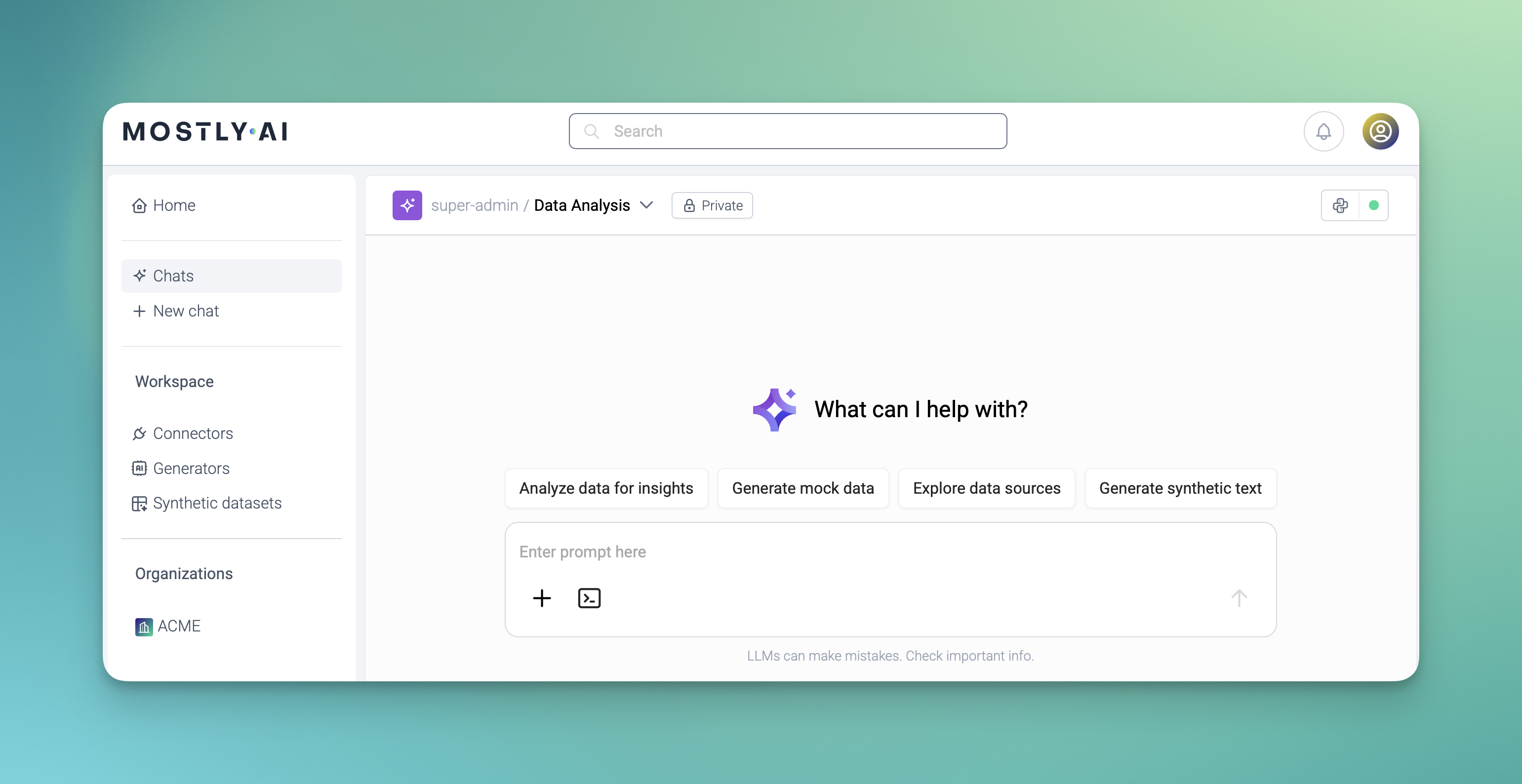 MOSTLY AI - Assistant