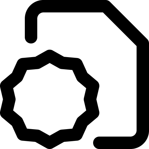 File badge