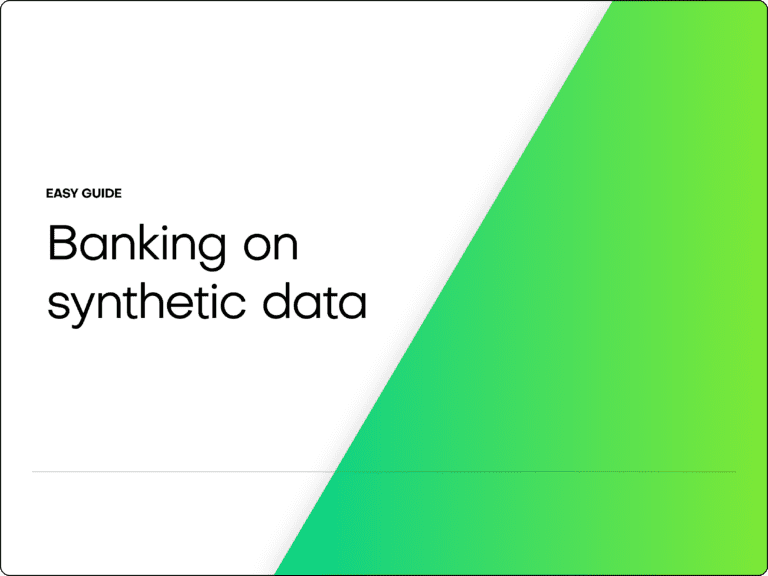 Banking on synthetic data