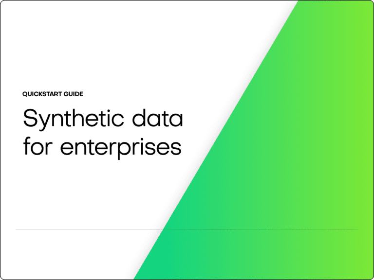 Synthetic data for enterprises guide