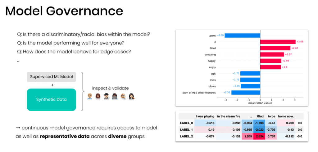 Synthetic data for model governance