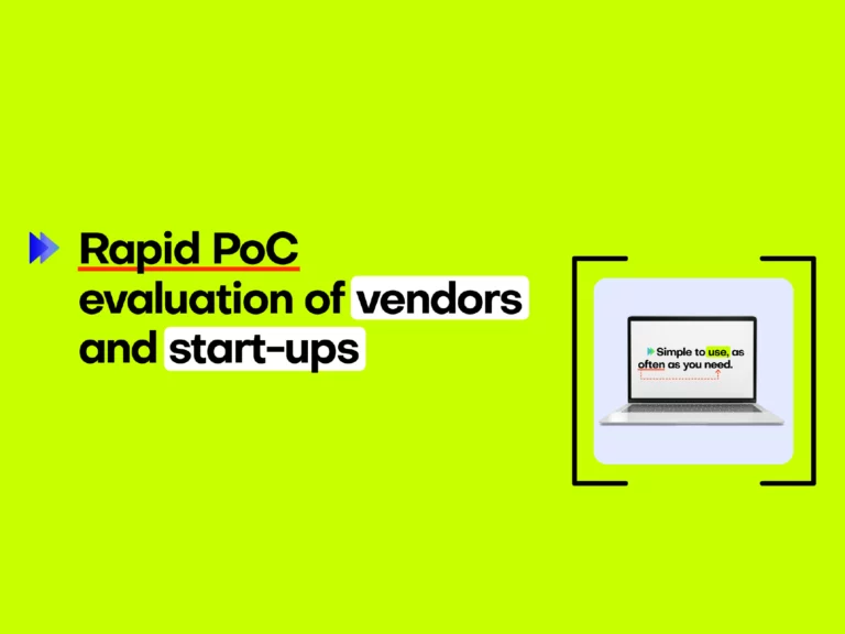 Rapid PoC Evaluation of Vendors and Start-ups_case study